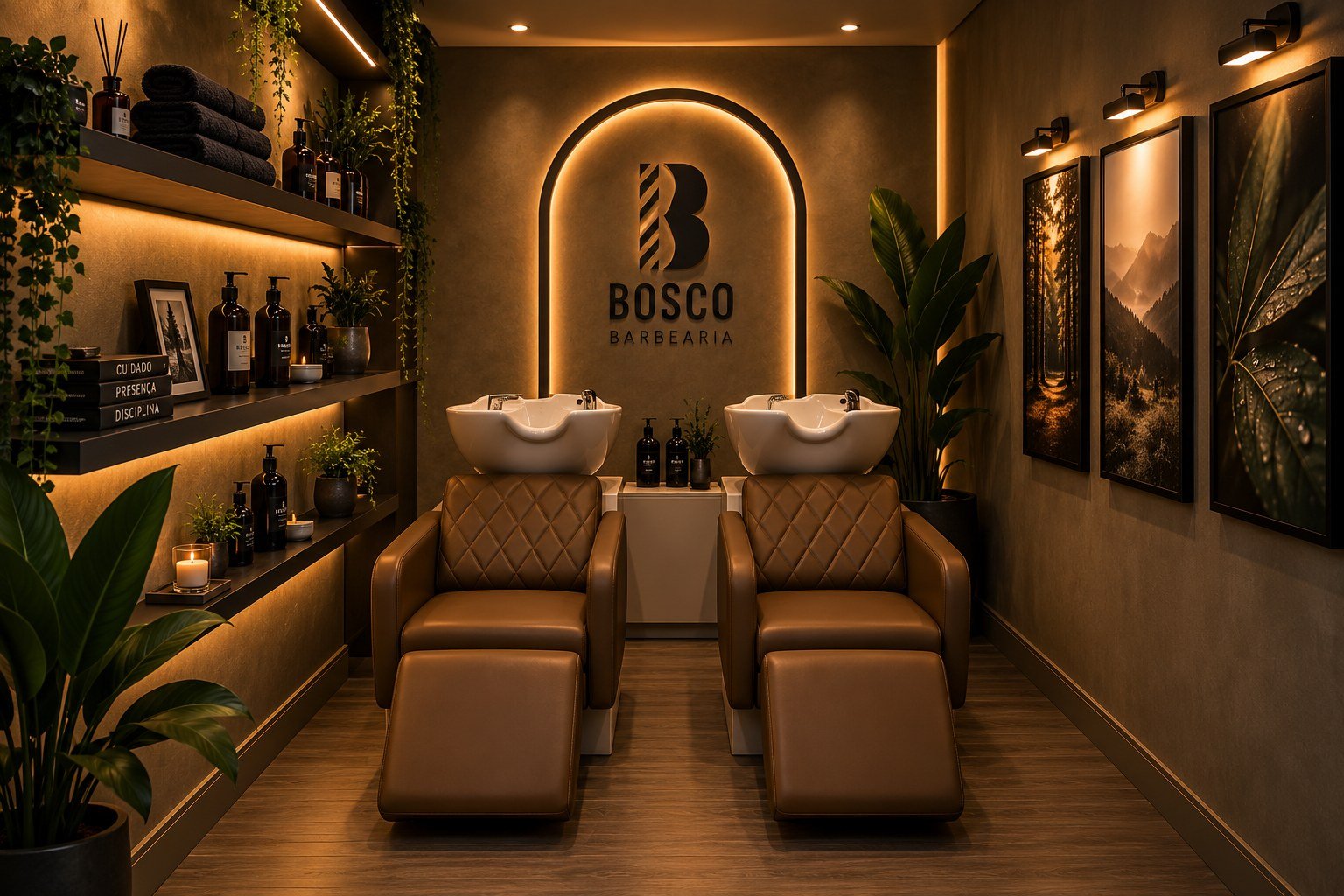 Detalhes do projeto da Bosco Barbearia